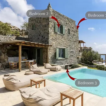 Aquadise Seaview Pool - Three Bedrooms * Kalafatis